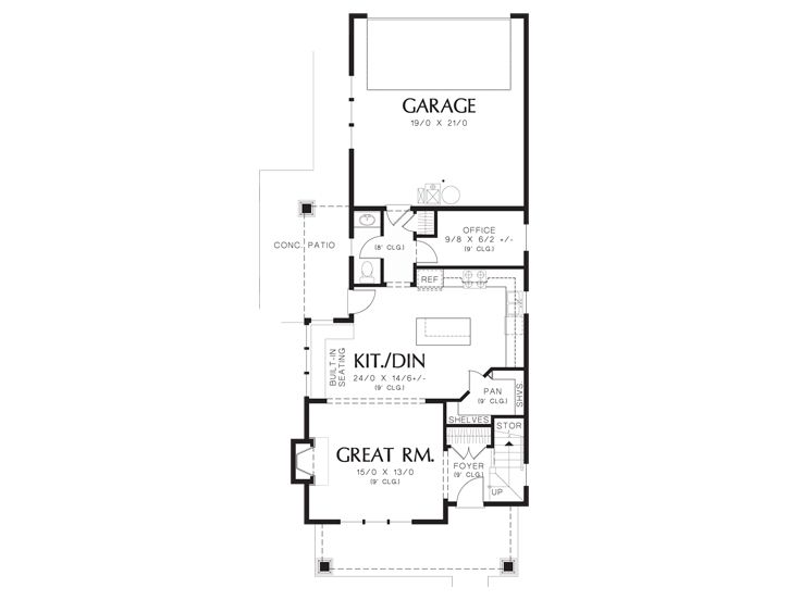 1st Floor Plan, 034H-0396