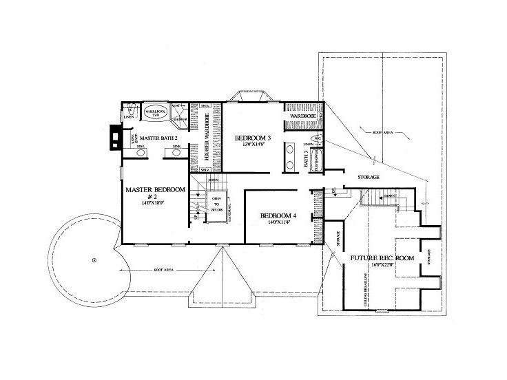 2nd Floor Plan, 036H-0135