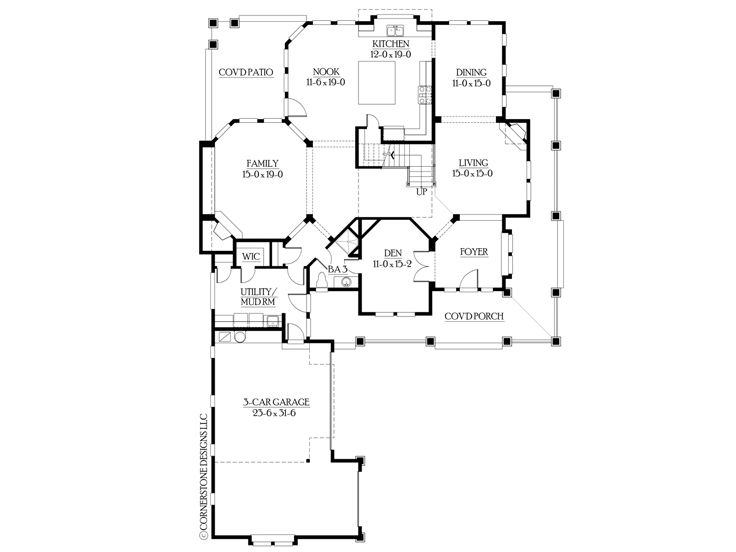1st Floor Plan, 035H-0033