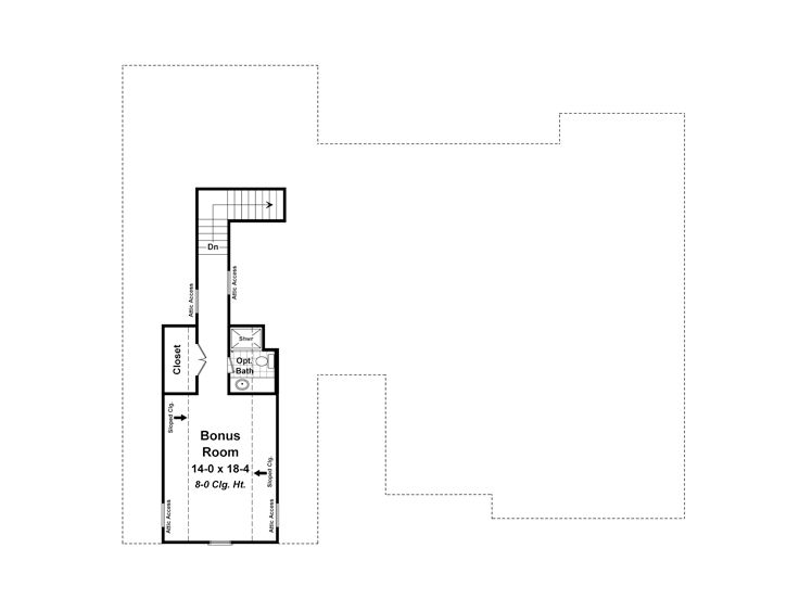 2nd Floor Plan, 001H-0174
