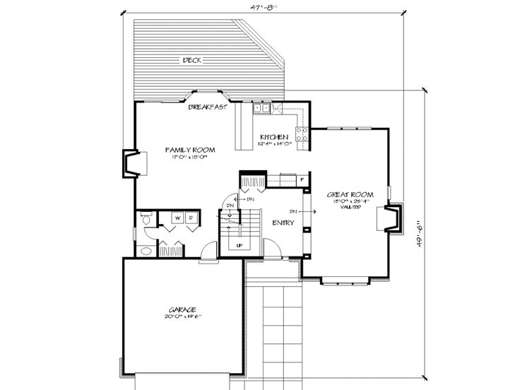 1st Floor Plan, 022H-0044