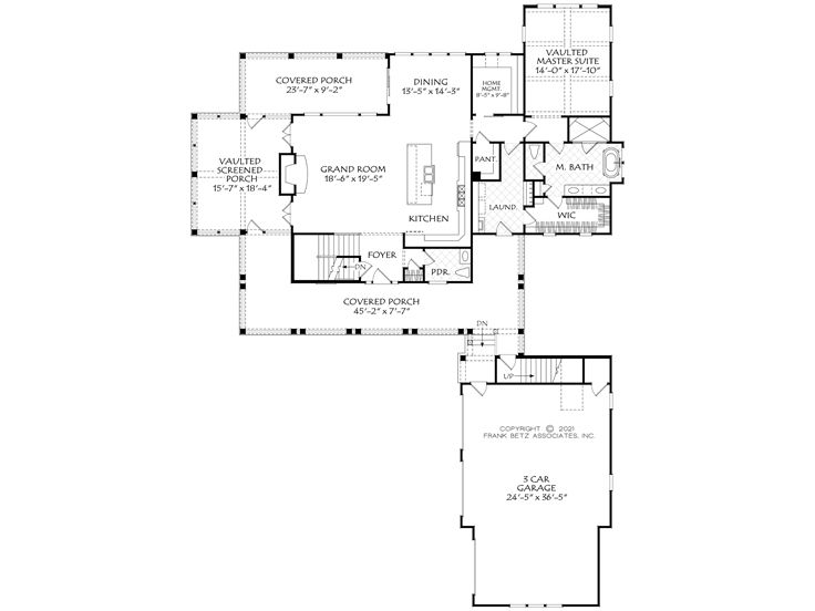1st Floor Plan, 086H-0108