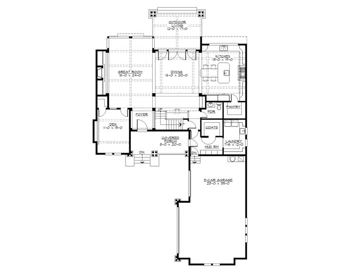 1st Floor Plan, 035H-0081