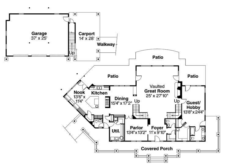 1st Floor Plan, 051H-0148