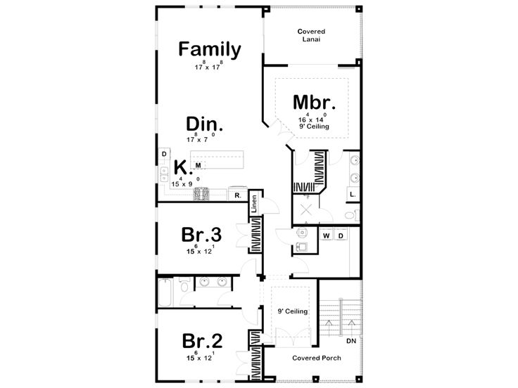1st Floor Plan, 050M-0013