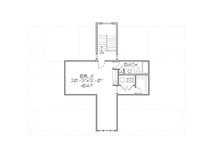 3rd Floor Plan, 055H-0010