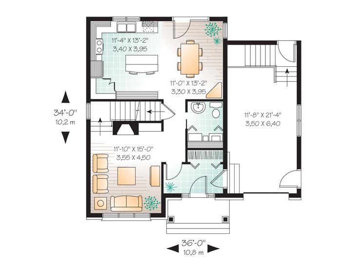 1st Floor Plan, 027H-0163