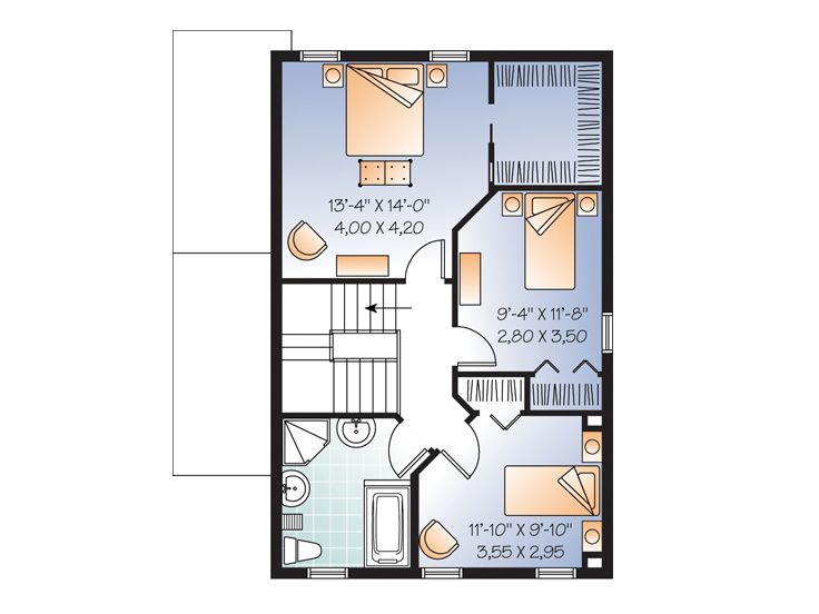 2nd Floor Plan, 027H-0037