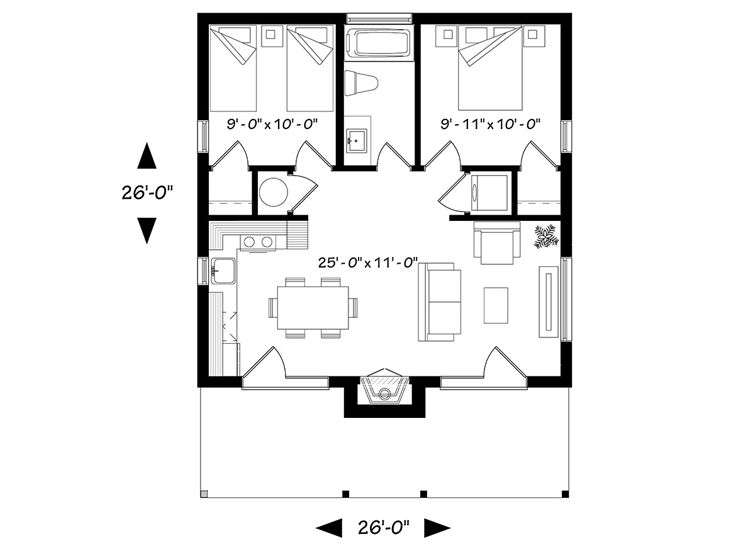 Floor Plan, 027H-0408