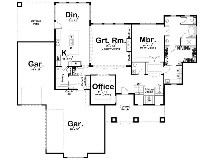 1st Floor Plan, 050H-0234