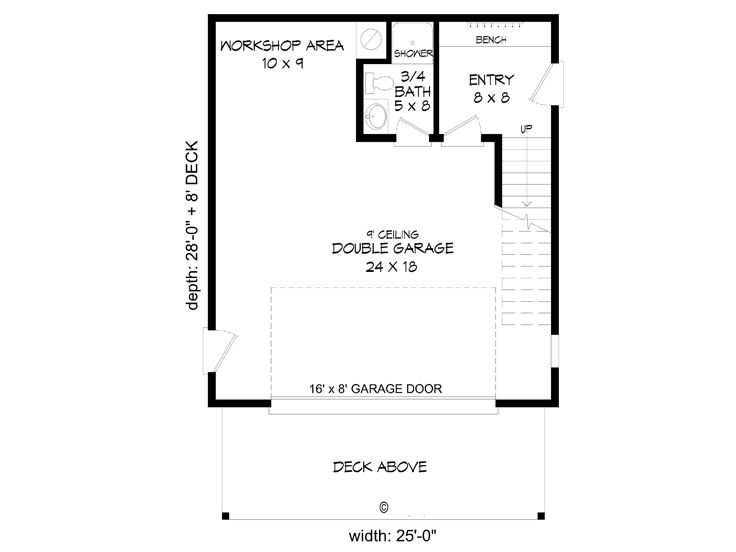 1st Floor Plan, 062G-0166