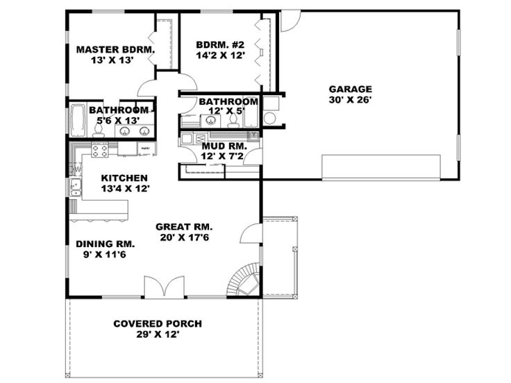 Floor Plan, 012H-0162