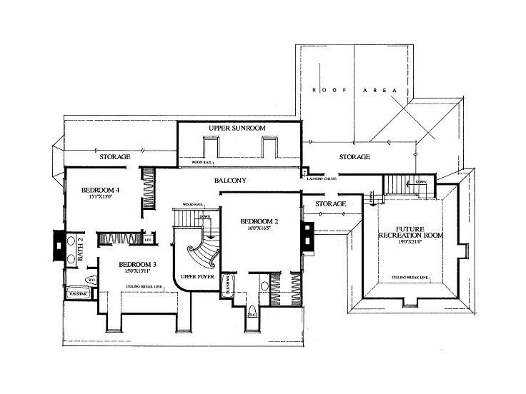 2nd Floor Plan, 063H-0175