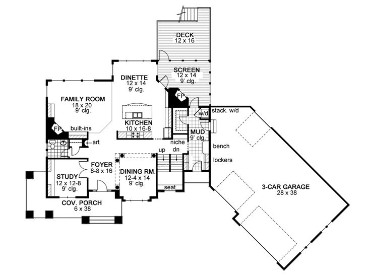 1st Floor Plan, 023H-0181