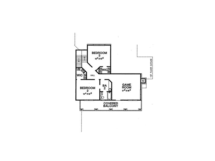 2nd Floor Plan, 036H-0081