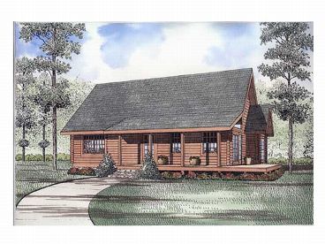 Log House Plan, 025L-0024