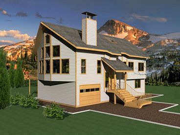 Mountain House Plan, 012H-0170