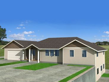 Slopping Lot House Plan, 012H-0161