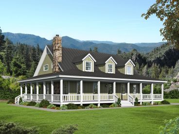Country House Plan, 062H-0241