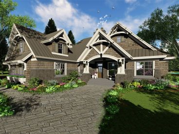 Craftsman House Plan, 023H-0191
