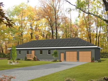 Small Ranch House Plan, 012H-0323