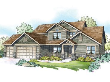 Two-Story House Plan, 051H-0334