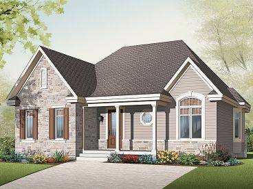 Cottage House Plan, 027H-0206