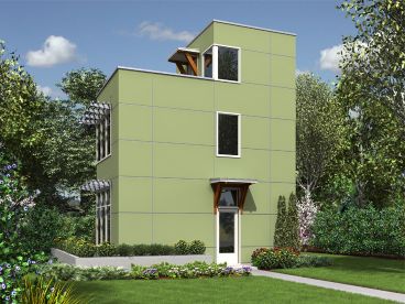 Tiny Modern House Plan, 034H-0391