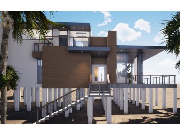 Beach House Plan, 052H-0104