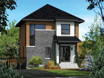 Small Modern House Plan, 072H-0164