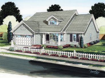 Small Country House Plan, 059H-0129