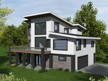 Modern House Plan, 012H-0307