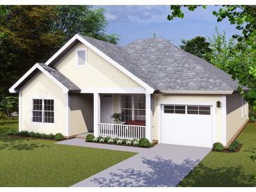 Small Ranch Home Plan, 059H-0157