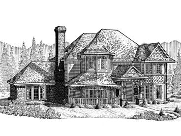 Victorian Home Plan, 054H-0120