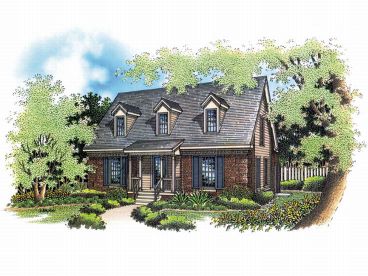 Cottage House Plan, 021H-0011