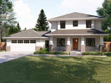Two-Story House Plan, 050H-0181