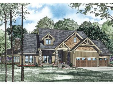 Craftsman House Plan, 025H-0224