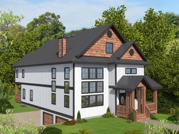 Narrow Lot House Plan, 012H-0275