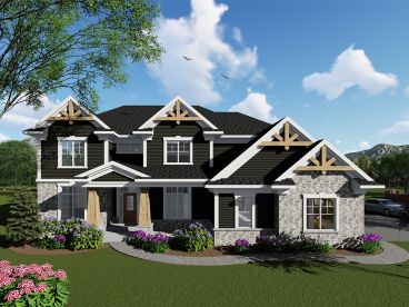 Craftsman House Plan, 020H-0454