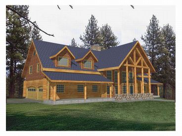 Log House Design, 012L-0021