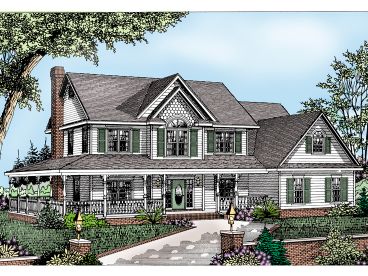 2-Story Country House, 044H-0017