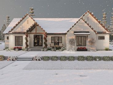 Country Ranch House Plan, 050H-0503