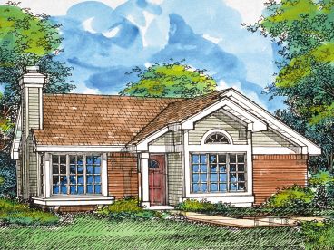 Small Ranch Home Plan, 022H-0090