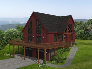 Mountain House Plan, 062H-0418