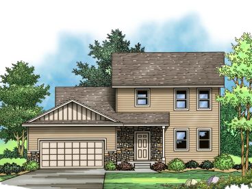 2-Story Home Plan, 023H-0161