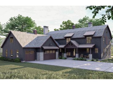Country Craftsman House Plan, 050H-0458