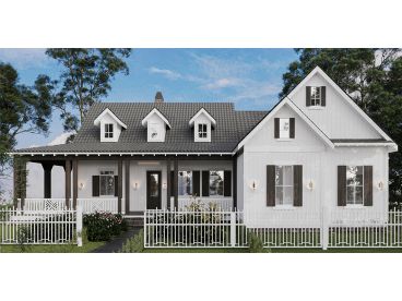Country Ranch House Plan, 084H-0022