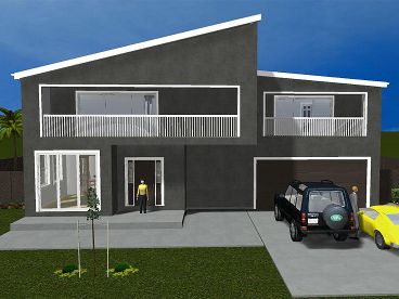 Modern House Plan, 065H-0063
