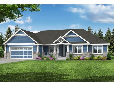 Craftsman House Plan, 051H-0337
