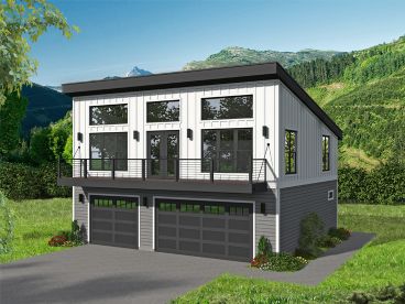 Garage Apartment Plan, 062G-0276